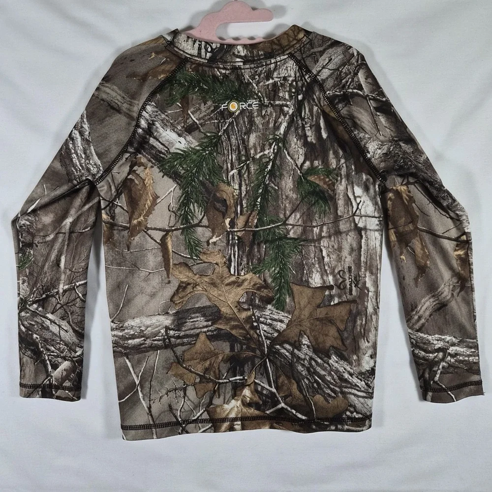 Carhartt Realtree Xtra Camo Long Sleeve Shirt Kids 4T Hunting Pocket Tee
